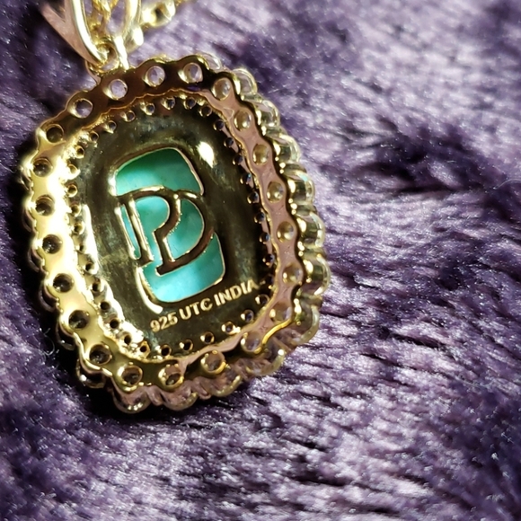 Paul Dean Kingman turquoise pendant - Picture 4 of 4